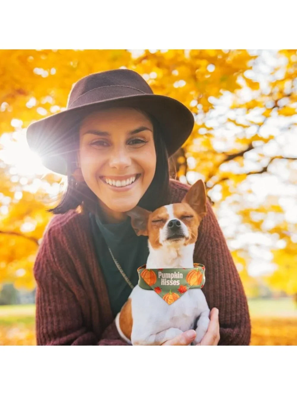 100 Pcs Fall Dog Bandanas - Adjustable Washable Triangle Scarves for Pets